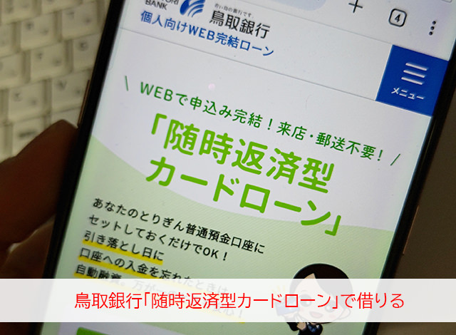 鳥取銀行「随時返済型カードローン」
